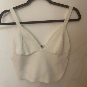 Zara White Knitted Top